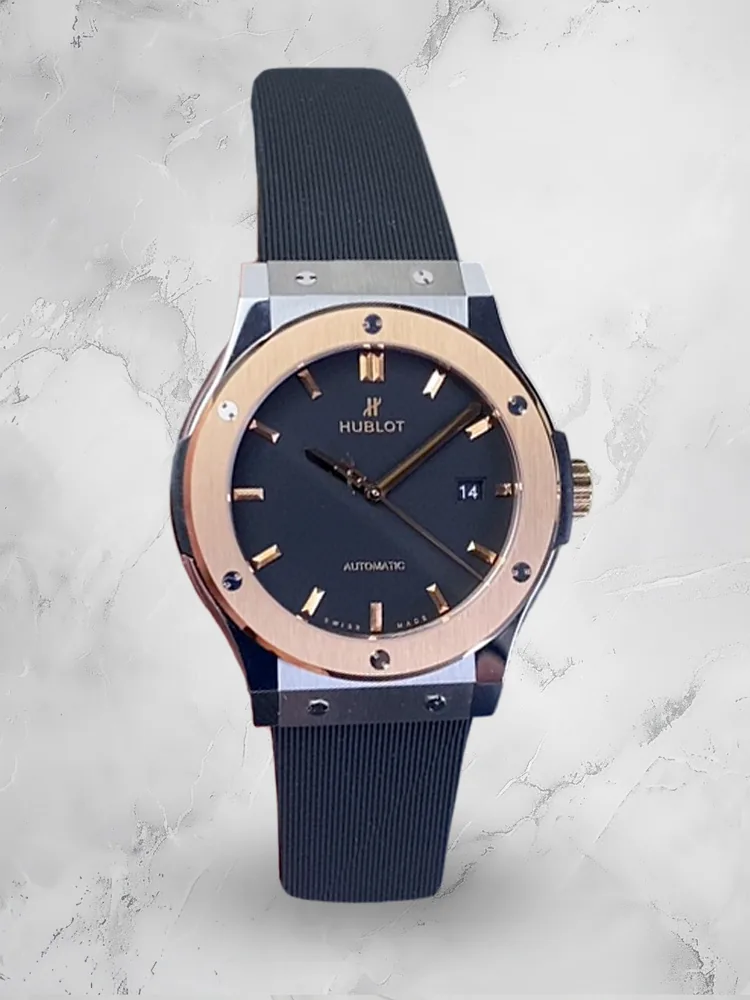 Hublot Classic Fusion Replica 542.NO.1180.RX 42mm Rose Gold Black Dial Watch