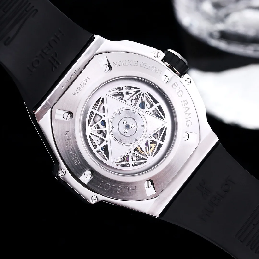 Hublot Big Bang Replica 45mm Sang Bleu II Titanium Black Dial Watch