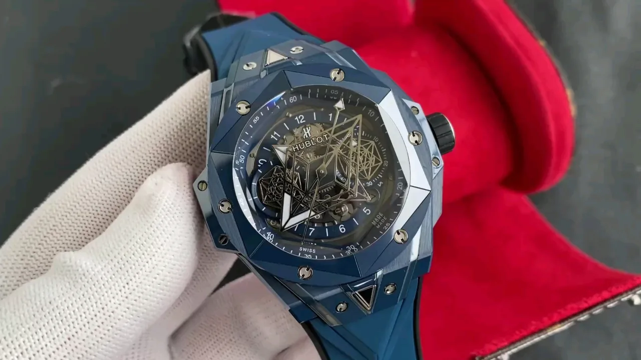 Hublot Big Bang Replica Sang Bleu II 418.EX.5107.RX.MXM21 Blue Ceramic Watch