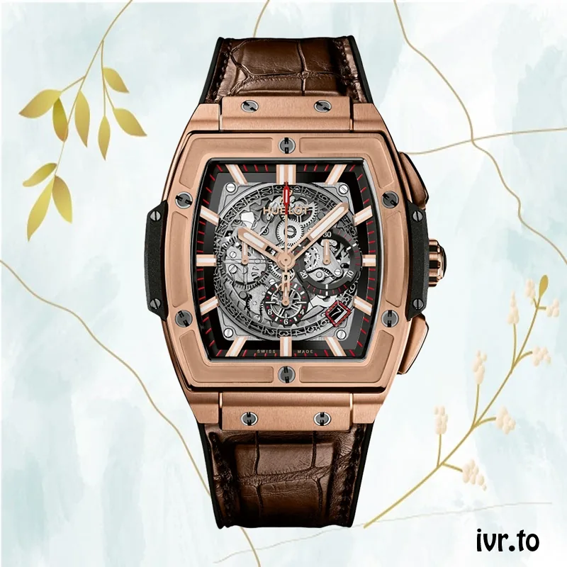 Hublot Spirit Of Big Bang 601.OX.0183.LR 44mm Men Leather Strap Stainless Steel