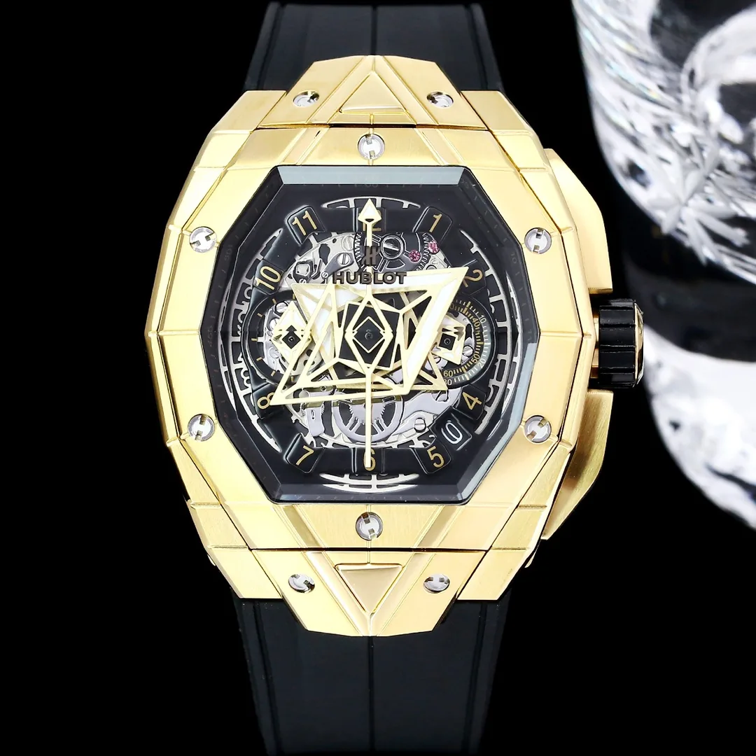 Hublot Big Bang Replica Sang Bleu II Magic Gold Case Watch