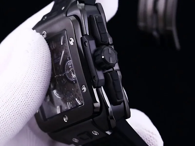 Hublot Square Big Bang Replica Unico 821.CI.0170.RX Polished Black Ceramic Watch