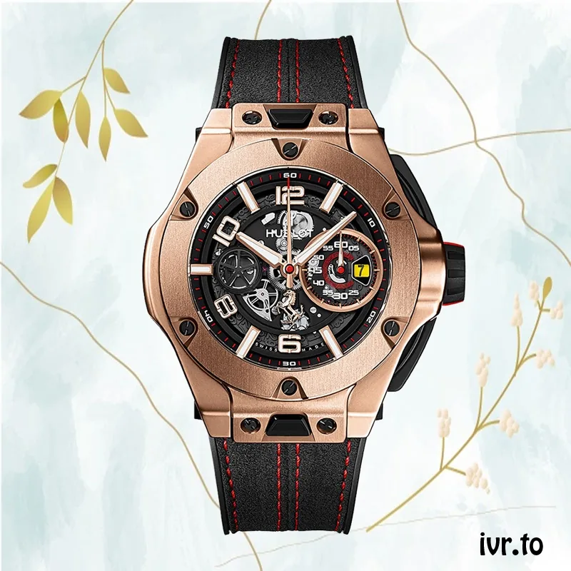 Hublot Big Bang 44mm Men 402.OX.0138.WR Rubber Band Rose Gold-tone