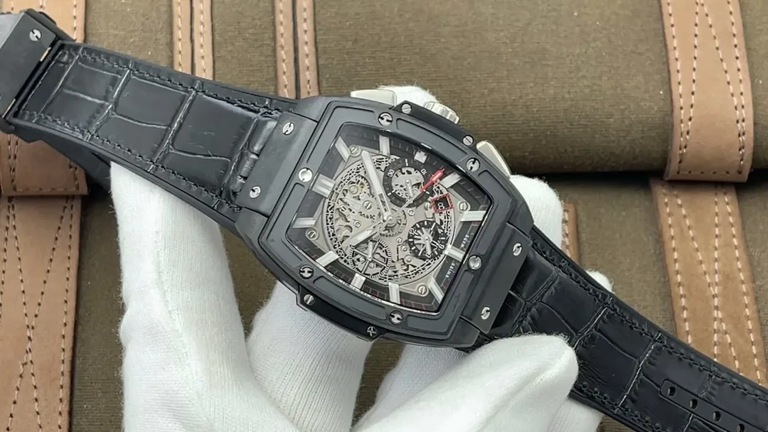Hublot Spirit Of Big Bang Replica 601.CI.0173.RX 42mm Tonneau Black Ceramic Watch