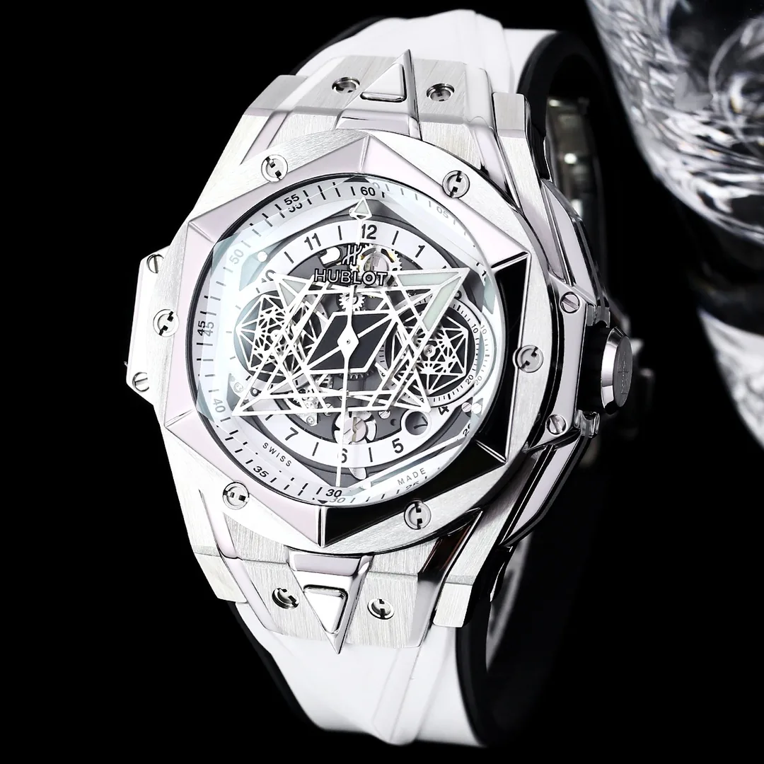 Hublot Big Bang Replica Sang Bleu Unico 418.NX.2001.RX.MXM20 45mm Titanium White Watch