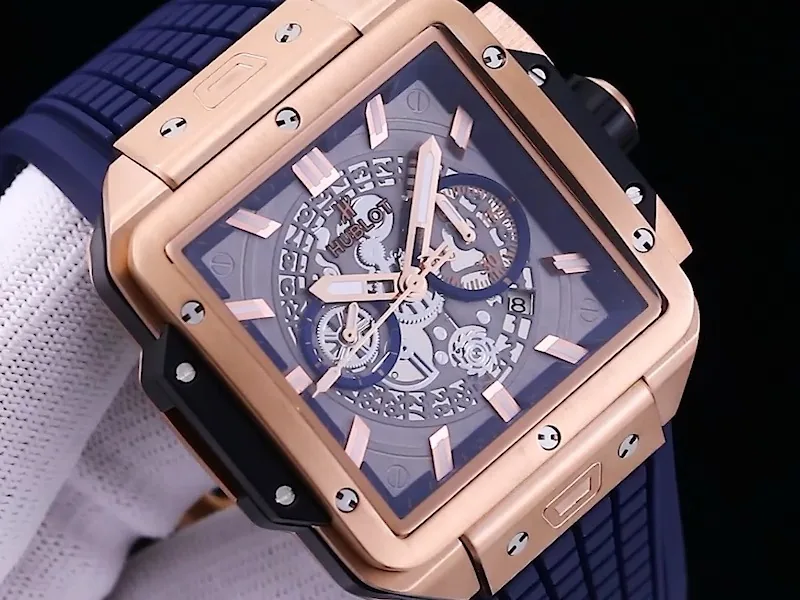 Hublot Square Big Bang Replica 42 821.OX.0180.RX 18K King Gold Watch