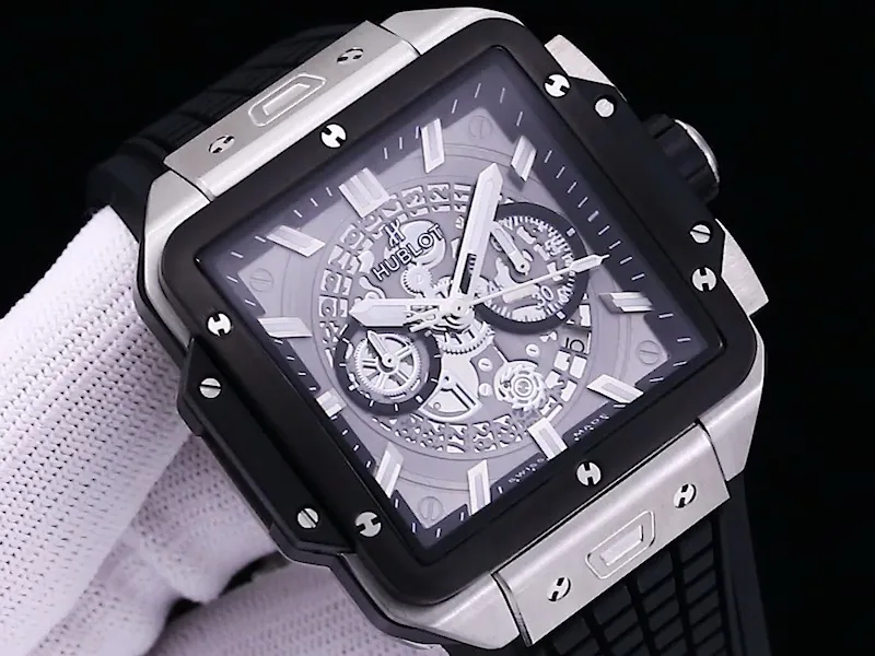 Hublot Square BIG BANG Replica 42 Quartz Black Bezel Watch