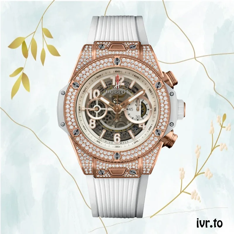 Hublot Big Bang Men 441.OE.2010.RW.1704 44mm White Dial Diamonds