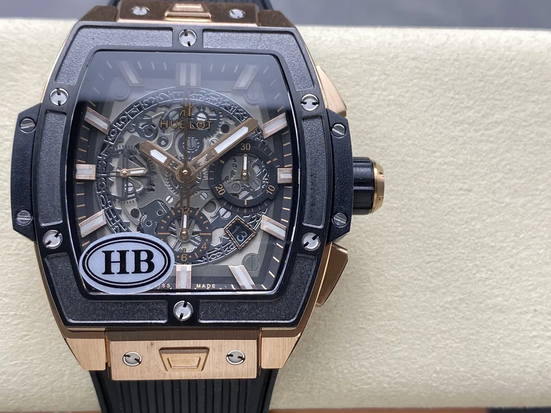 Best AAA Replica Hublot Spirit of Big Bang 601.OM.0183.LR Rose Gold & Black Ceramic Case 45mm Watch