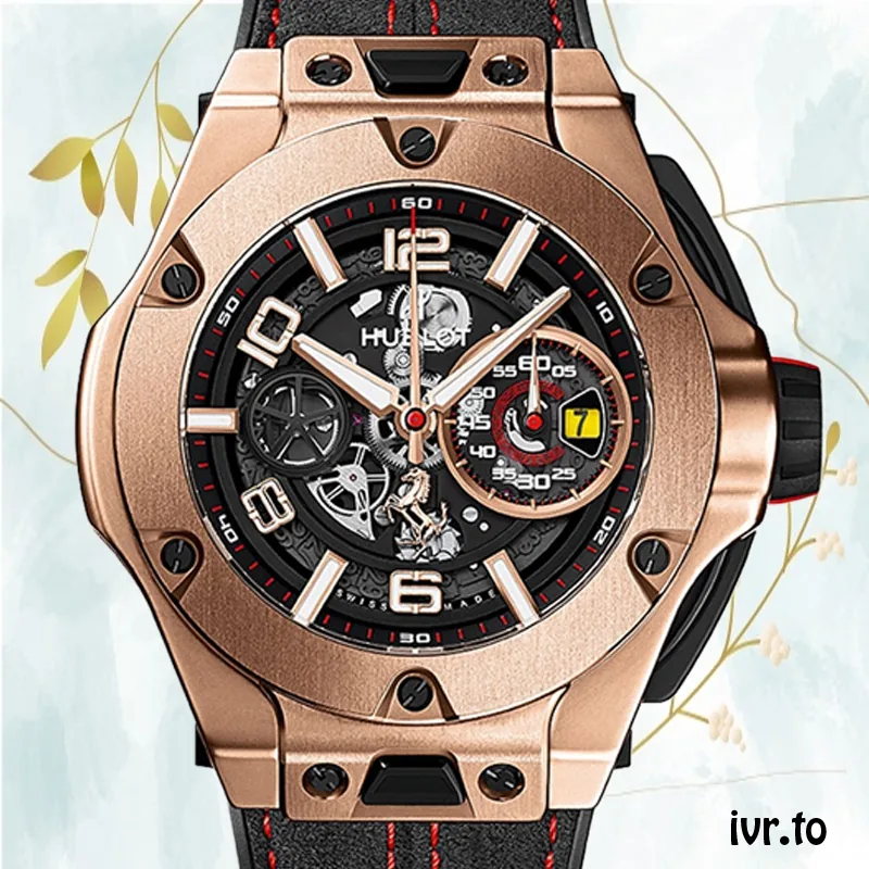 Hublot Big Bang 44mm Men 402.OX.0138.WR Rubber Band Rose Gold-tone