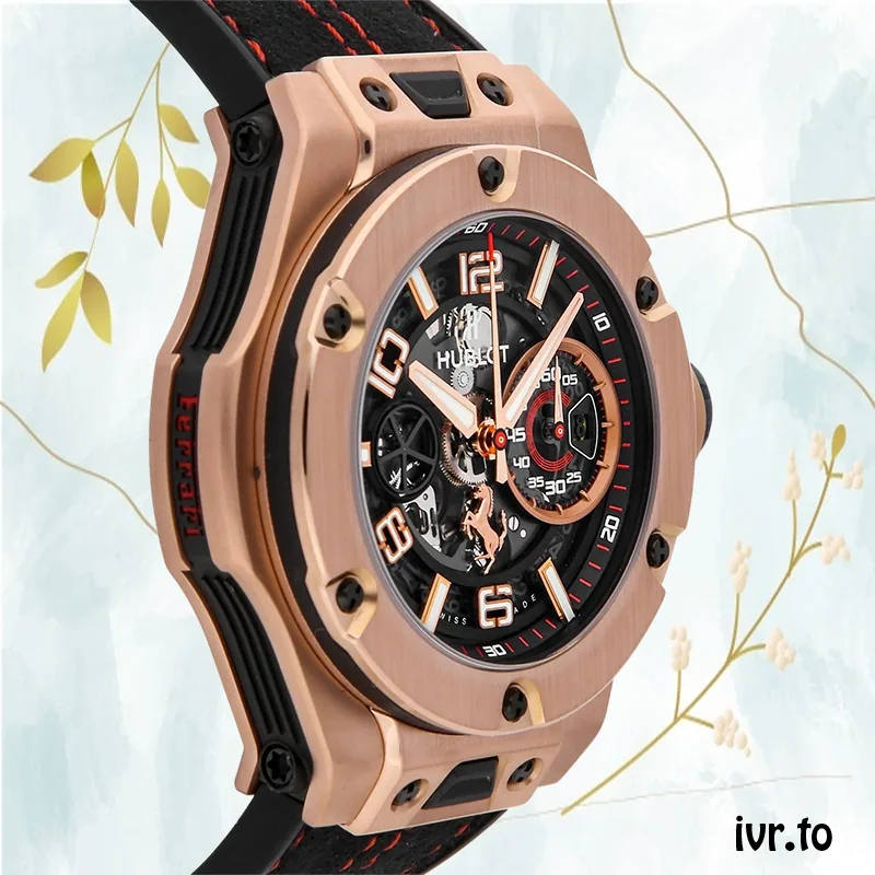 Hublot Big Bang 44mm Men 402.OX.0138.WR Rubber Band Rose Gold-tone