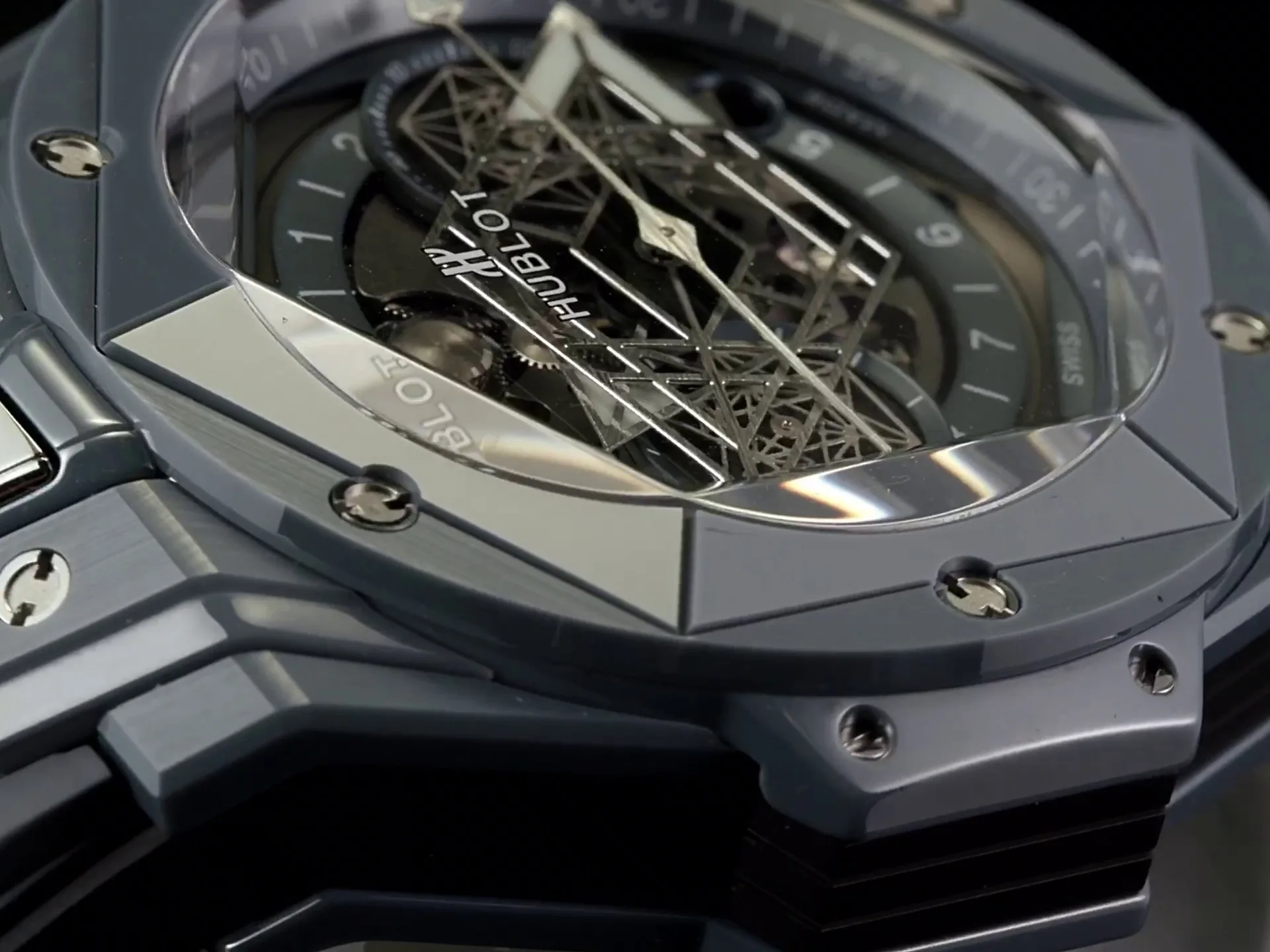 Hublot Big Bang Replica Sang Bleu II Grey Ceramic 418.FX.8007.RX.MXM21 45mm Watch