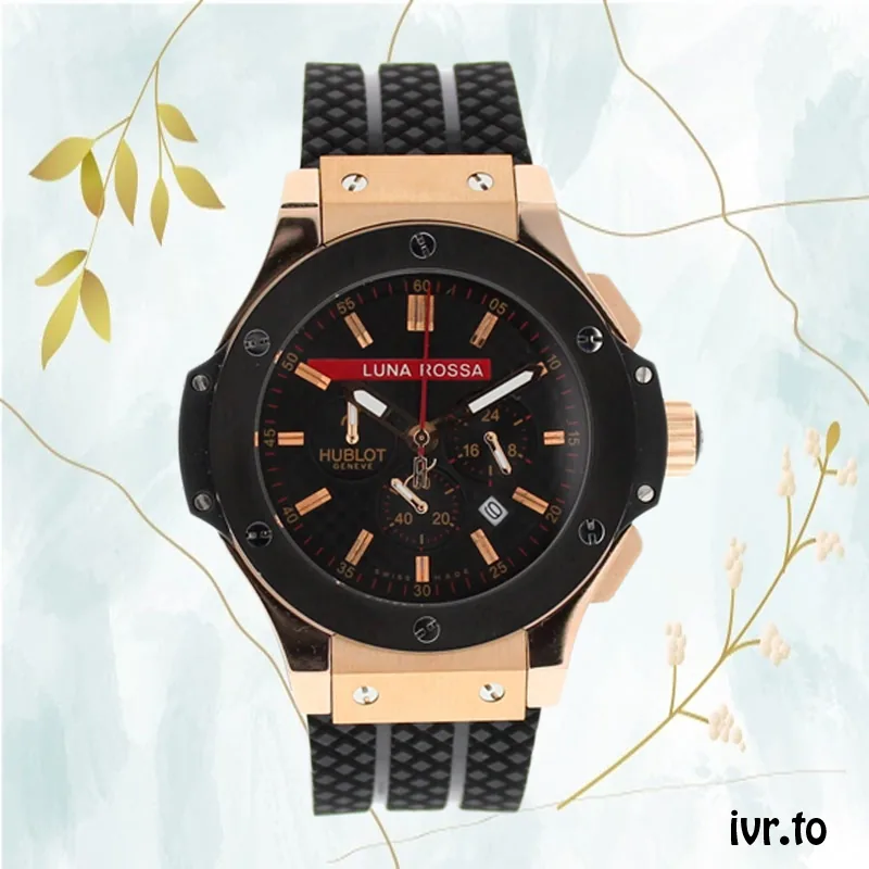 Hublot Big Bang Men's 44mm 301.CM.131.RX.LUN06 Stainless Steel/Ceramic bezel Rose Gold-tone