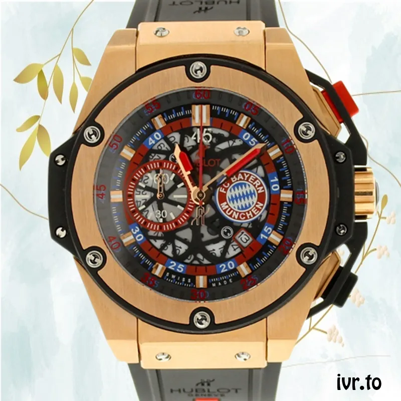 Hublot King Power 48mm Men's 716.NX.1129.RX.BYM12 Silver-tone/Rose Gold-tone/Black-tone Stainless Steel