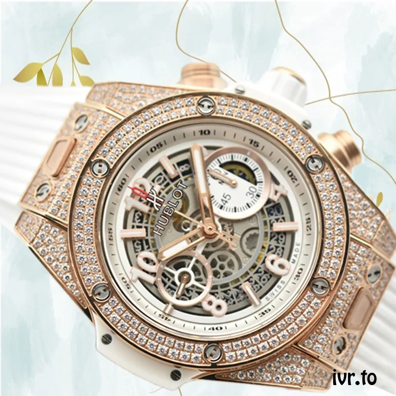 Hublot Big Bang Men 441.OE.2010.RW.1704 44mm White Dial Diamonds