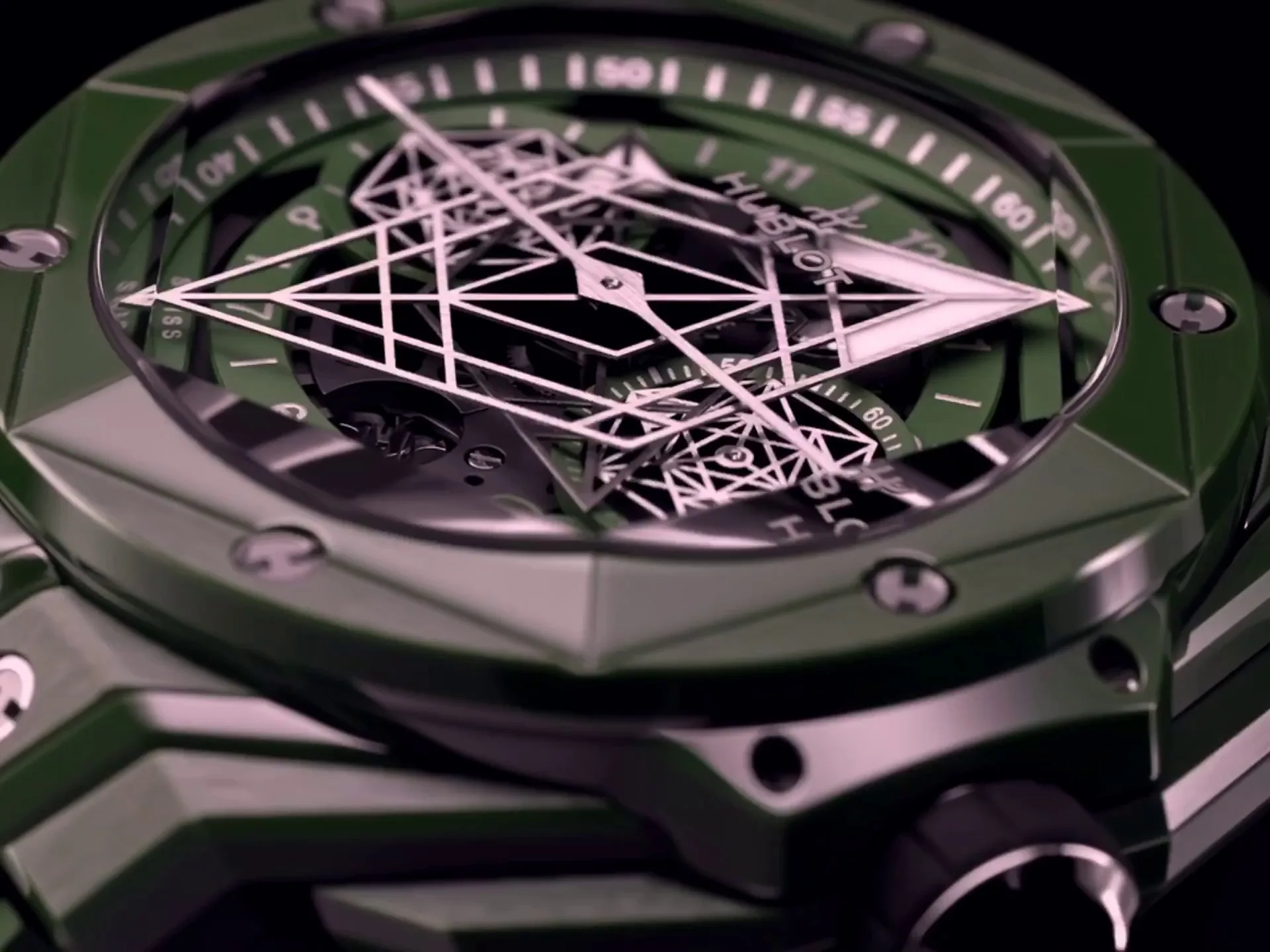 Hublot Big Bang Replica Unico 418.GX.5207.RX.MXM22 45mm Green Ceramic Watch