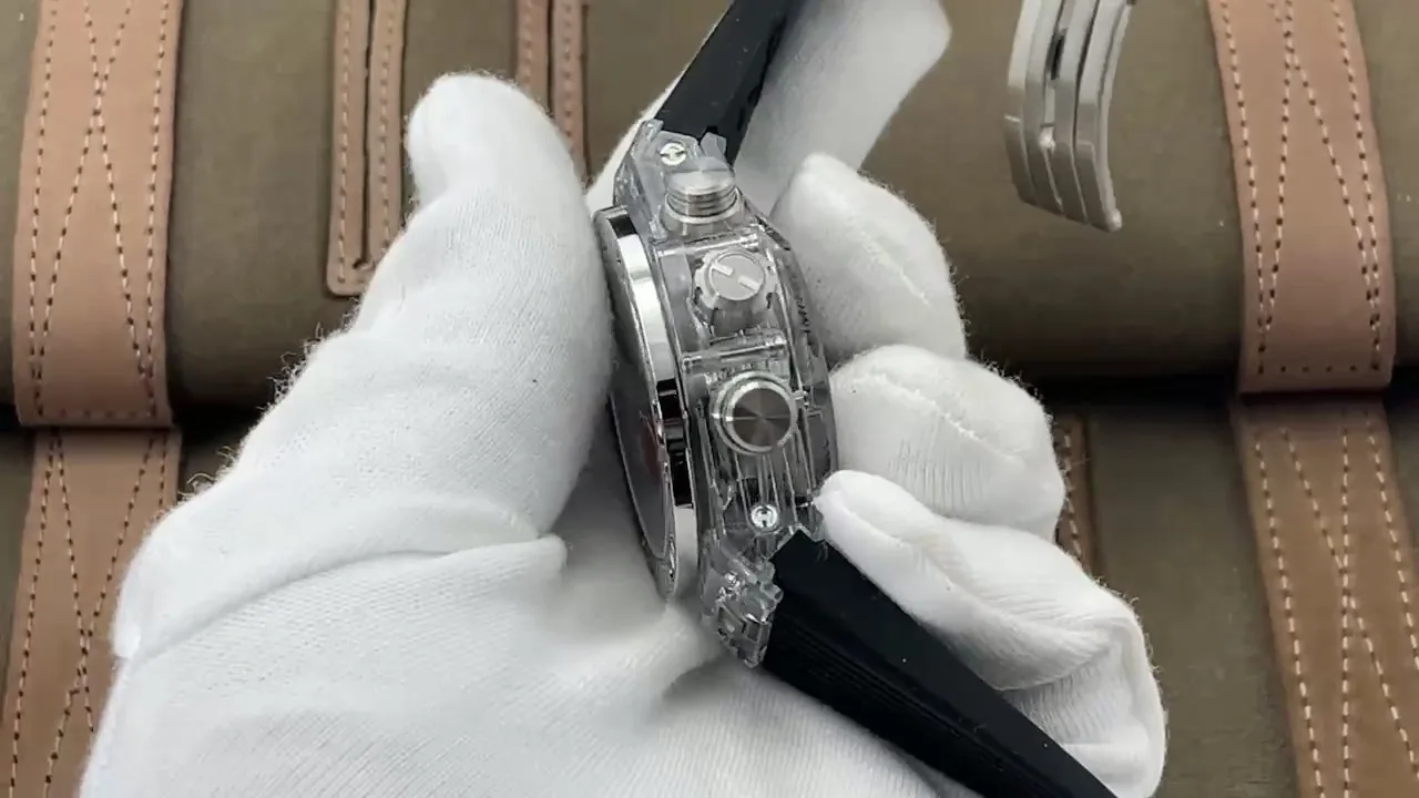 Hublot Big Bang Replica 411.JX.4802.RT 45mm Fully Transparent Diamond Watch