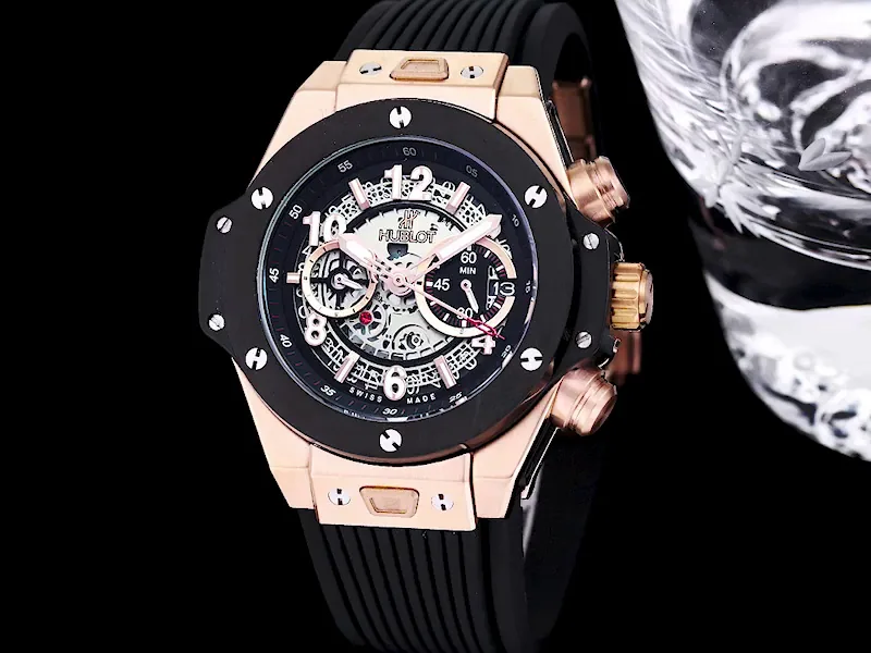 Hublot Big Bang Replica 411.NX.1170.RX.0904 King Gold Skeleton Dial Watch