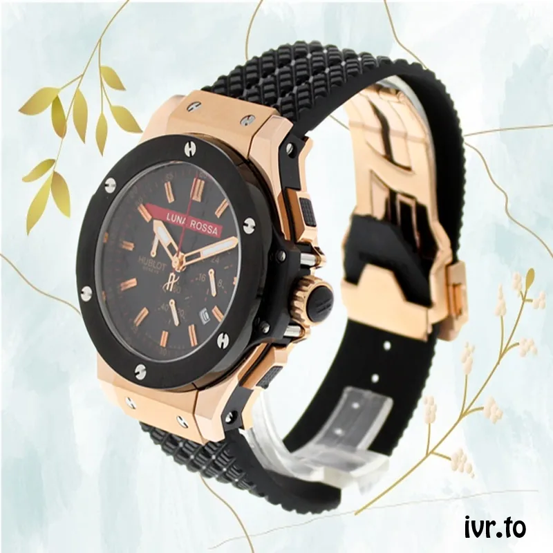 Hublot Big Bang Men's 44mm 301.CM.131.RX.LUN06 Stainless Steel/Ceramic bezel Rose Gold-tone