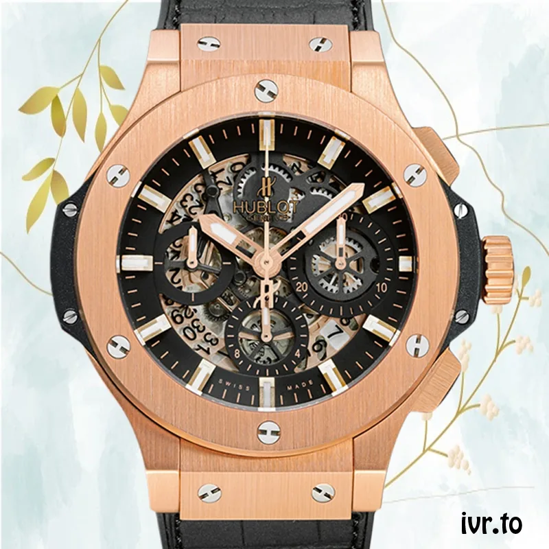 Hublot Big Bang Men 311.PX.1180.GR 44mm Skeleton Dial Leather Strap