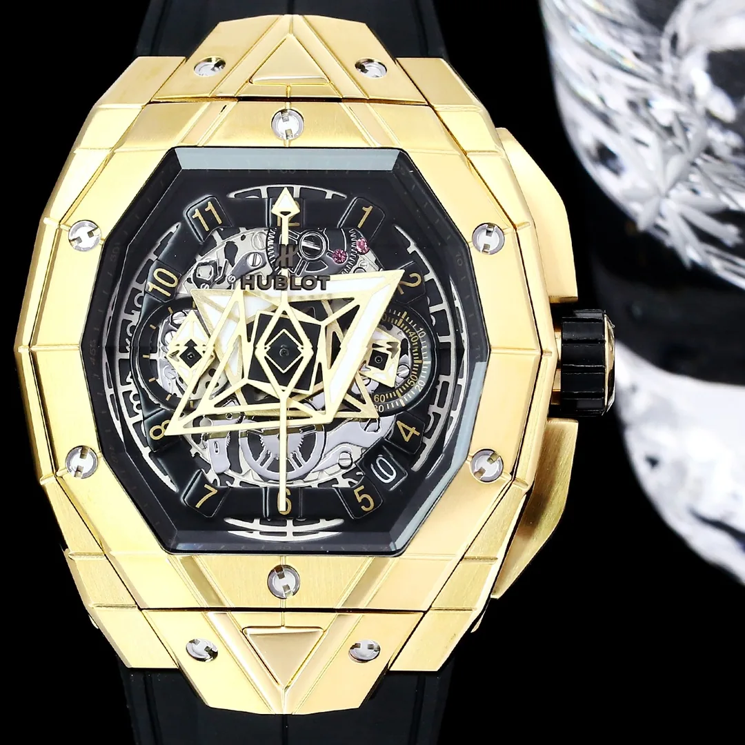 Hublot Big Bang Replica Sang Bleu II Magic Gold Case Watch