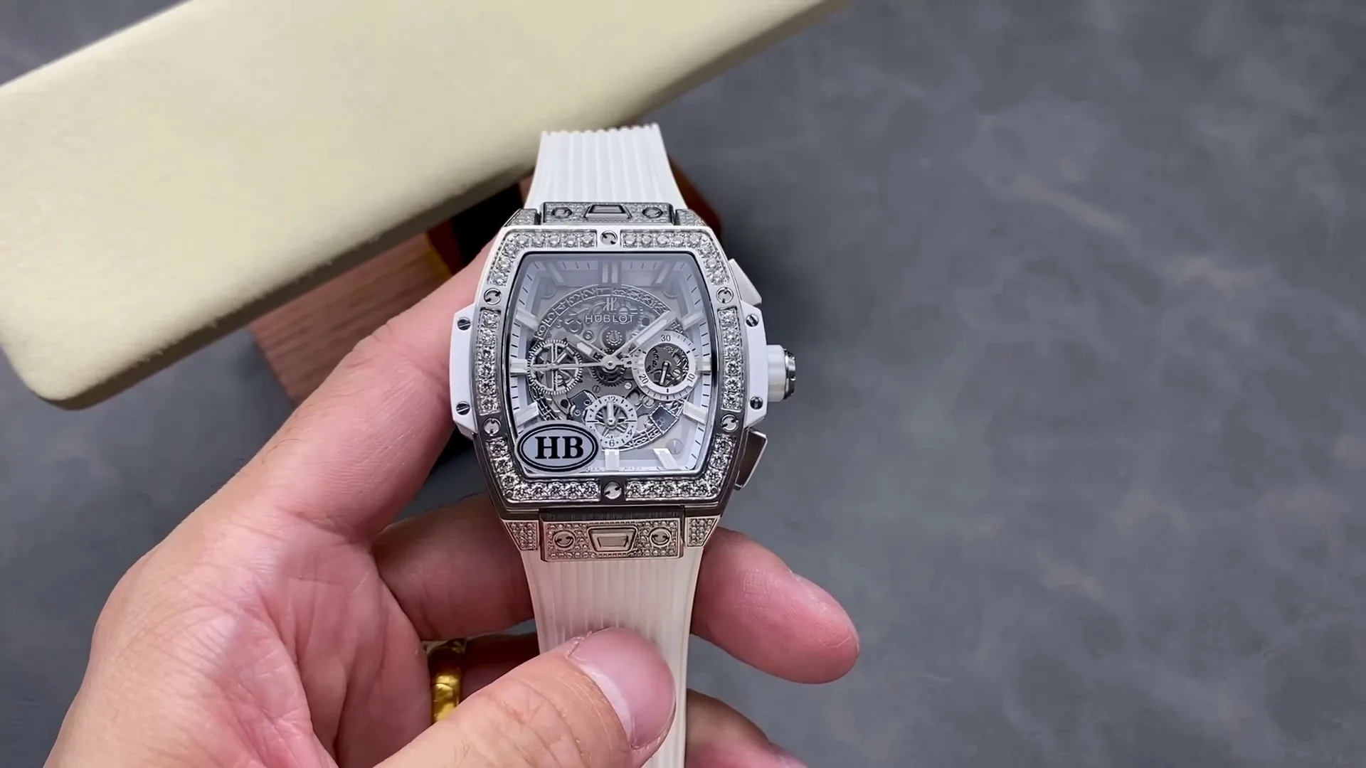 Hublot Spirit Of Big Bang Replica 642.NE.2010.RW.1604 42mm Skeleton Dial Watch