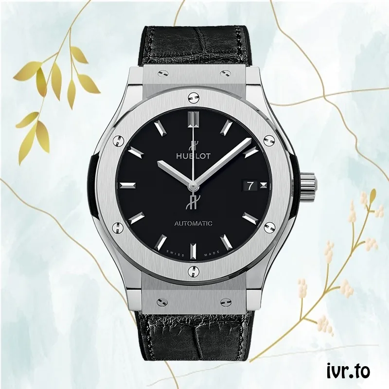 Hublot Classic Fusion 43mm/42mm/45mm Men's 511.NX.1171.LR/542.NX.1171.LR Silver-tone Black Dial