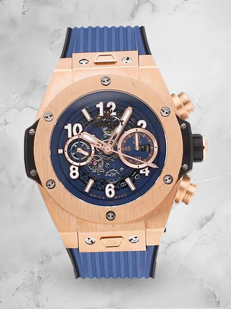 Hublot Big Bang Replica Unico 411.OX.5189.RX King Gold Blue Dial Watch