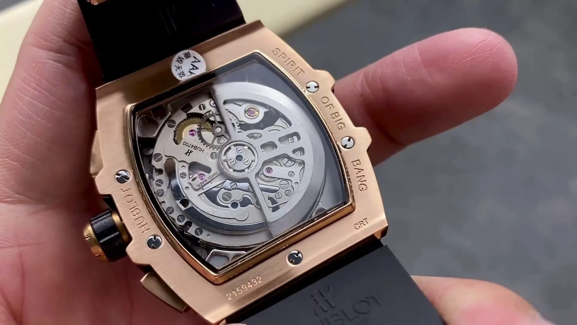 Hublot Spirit Of Big Bang Replica 601.OX.0183.LR.1104 42mm Rose Gold Diamonds Watch