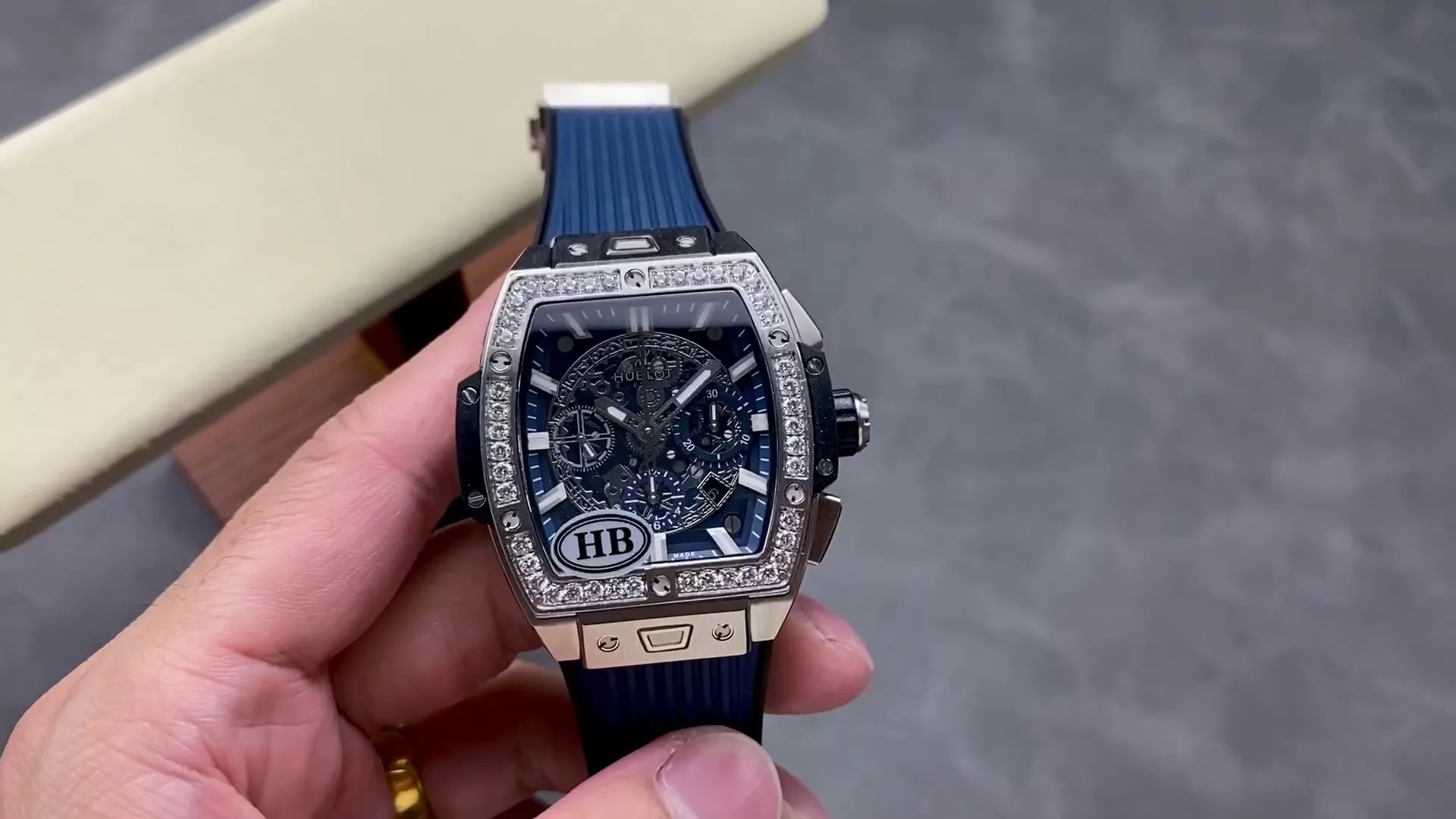 Hublot Spirit Of Big Bang Replica 642.NX.7170.RX 42mm Blue Grey Dial Watch