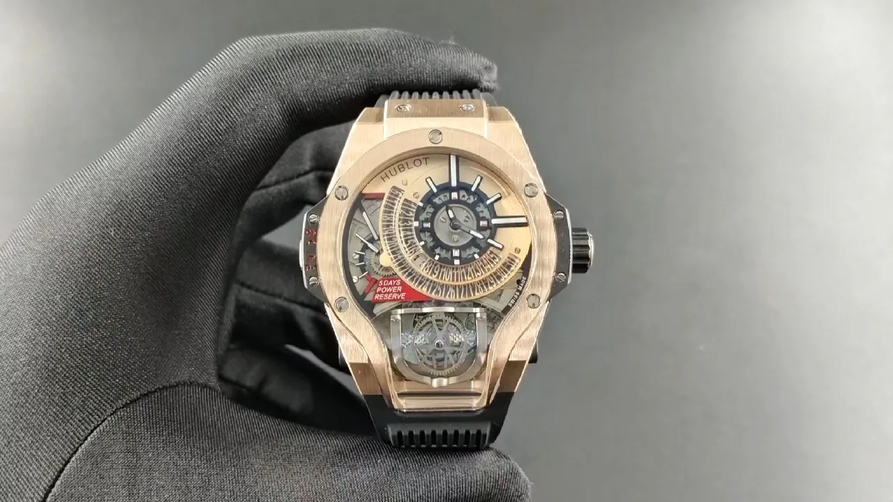 Hublot Big Bang Replica MP-09 49 Rose Gold Bi-Axial Tourbillon Watch