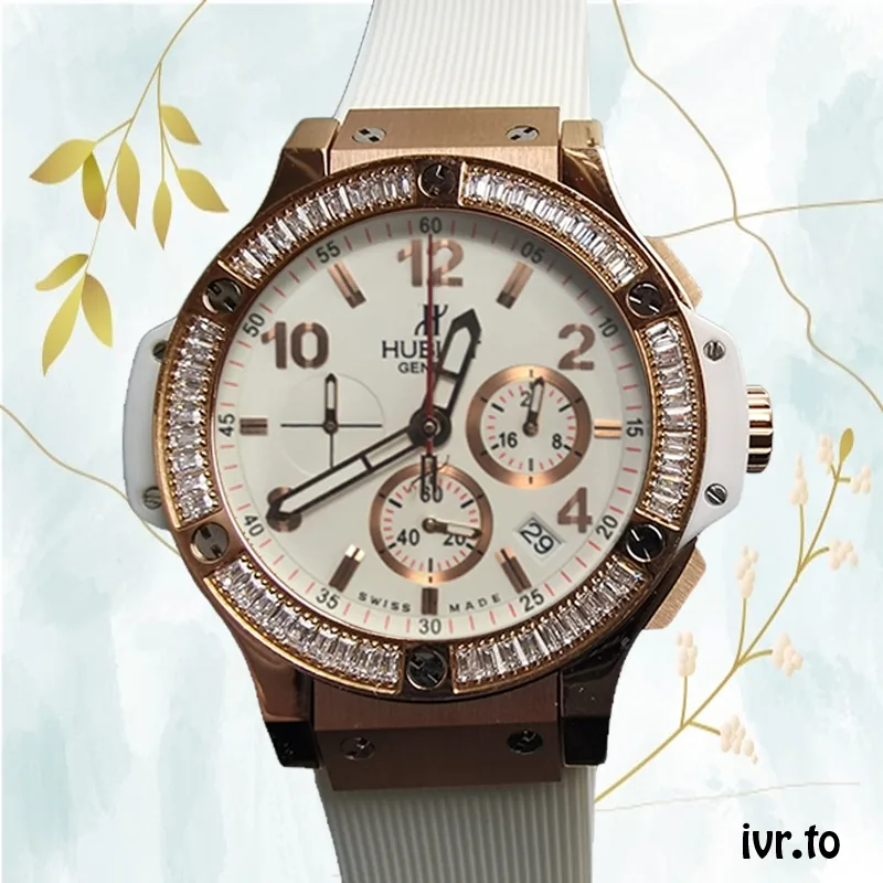 Hublot Big Bang 38mm/44mm Ladies/Men's 341.PE.230.RW.114 Rose Gold-tone White Dial