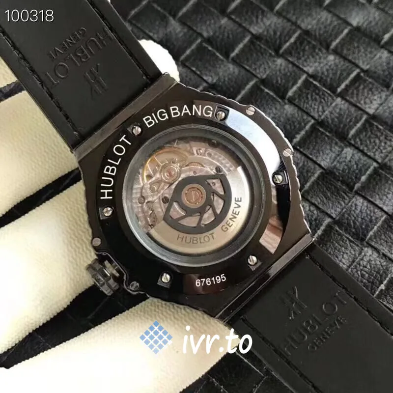 Hublot 41mm ivr346.CX.1800.BR Mens 41 MM Ceramic Black