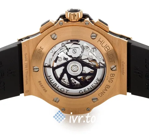 Hublot 44mm ivr301.PB.131.RX Mens 44 MM Red Gold