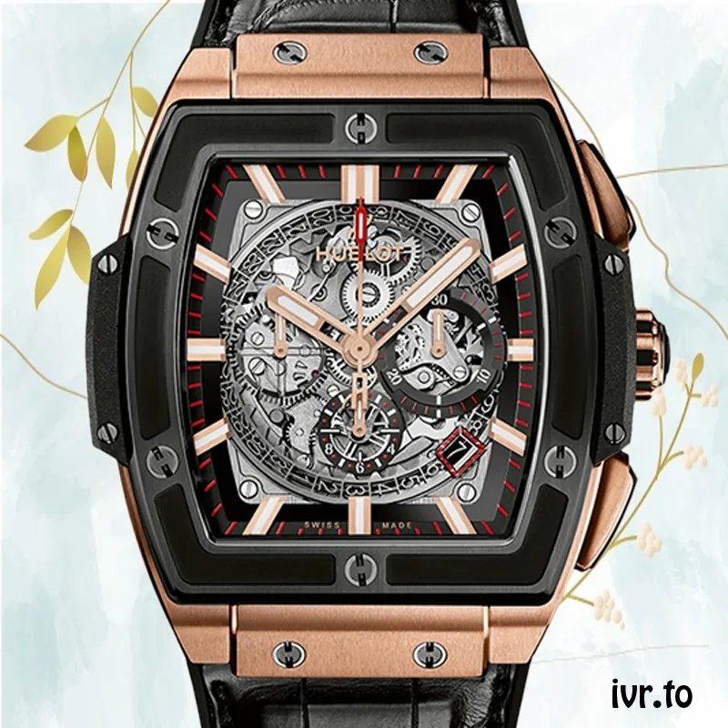 Hublot Spirit Of Big Bang 601.OM.0183.LR 44mm Men Stainless Steel Leather Strap