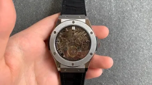 Hublot Classic Fusion Replica Tourbillon 42mm Fully Skeleton Stainless Steel Watch