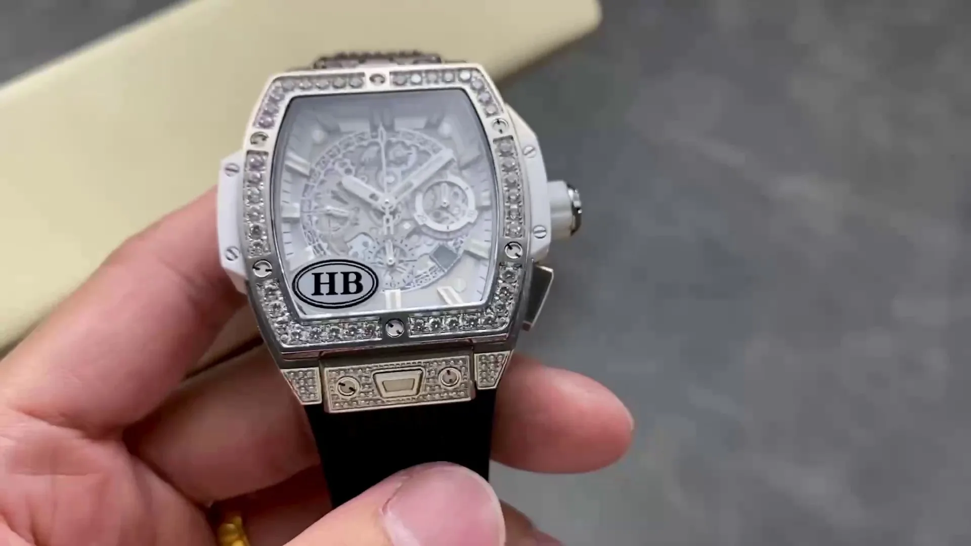 Hublot Spirit Of Big Bang Replica 642.NX.0170.RX.1704 42mm Gray White Hollow Dial Watch