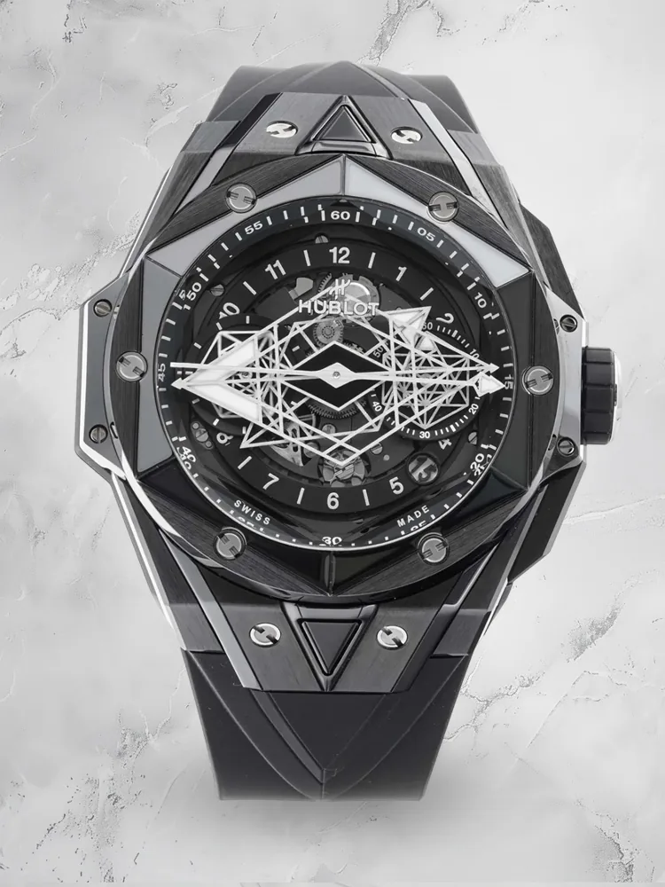 Hublot Big Bang Sang Replica Bleu II 418.CX.1107.RX.MXM22 45mm Black Dial Watch
