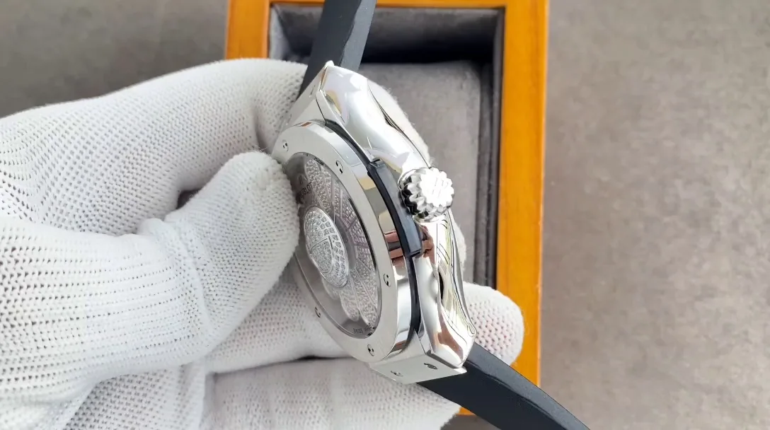 Hublot Classic Fusion Replica Murakami 45mm White Diamond Sunflower Watch