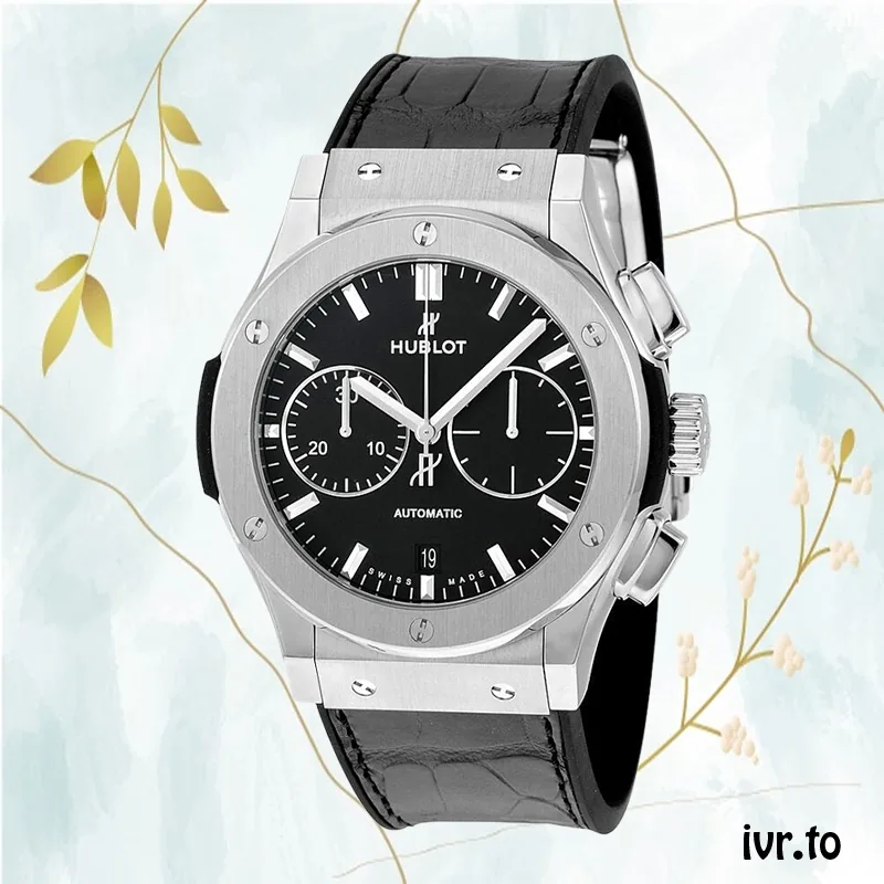 Hublot Classic Fusion Men's 521.NX.1171.LR 42mm Silver-tone Leather Strap