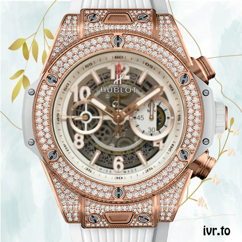 Hublot Big Bang Men 441.OE.2010.RW.1704 44mm White Dial Diamonds
