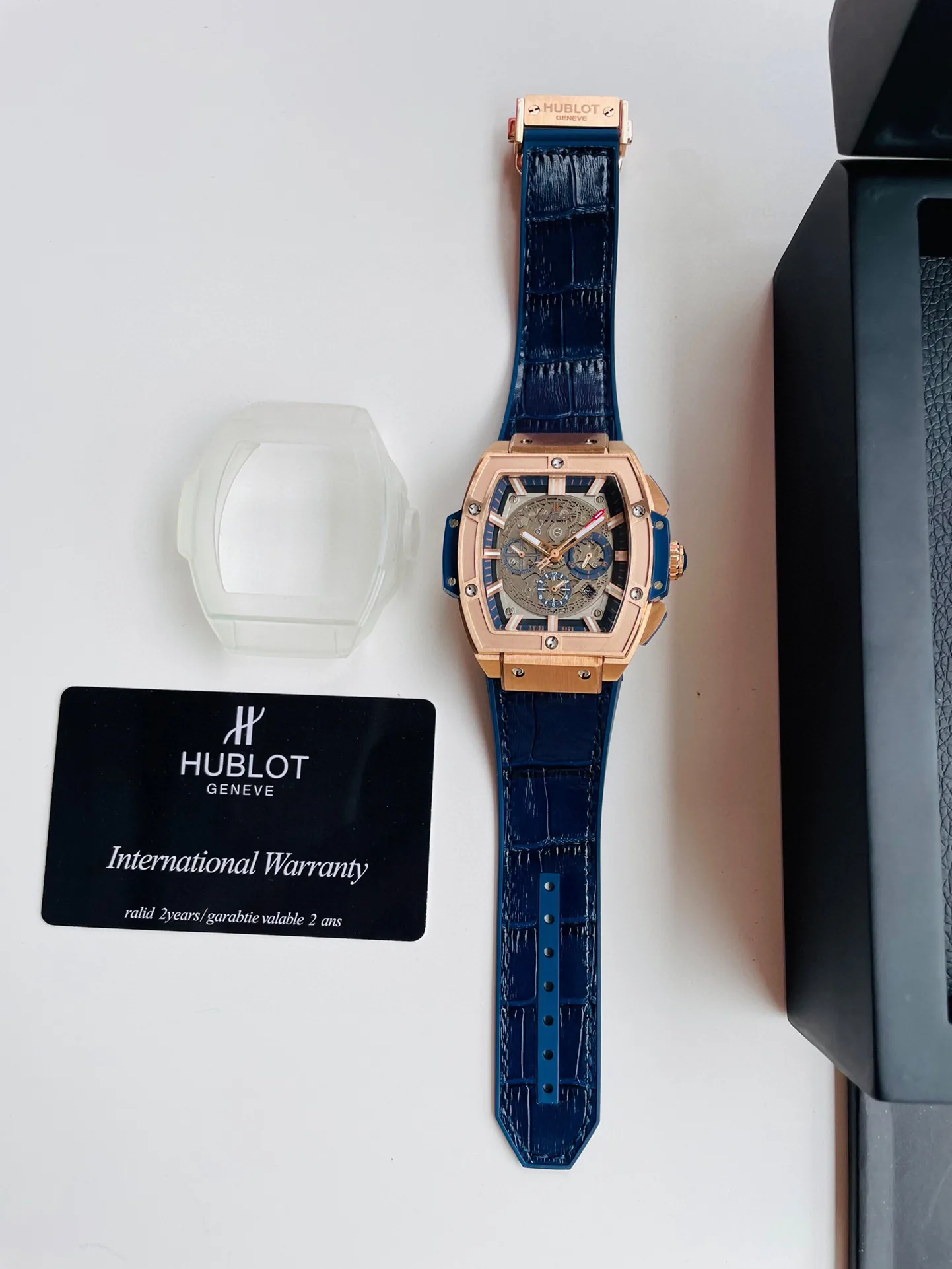 HUBLOT Big Bang Men's 4700 45mm PMX004 Leather Blue Strap - IVR