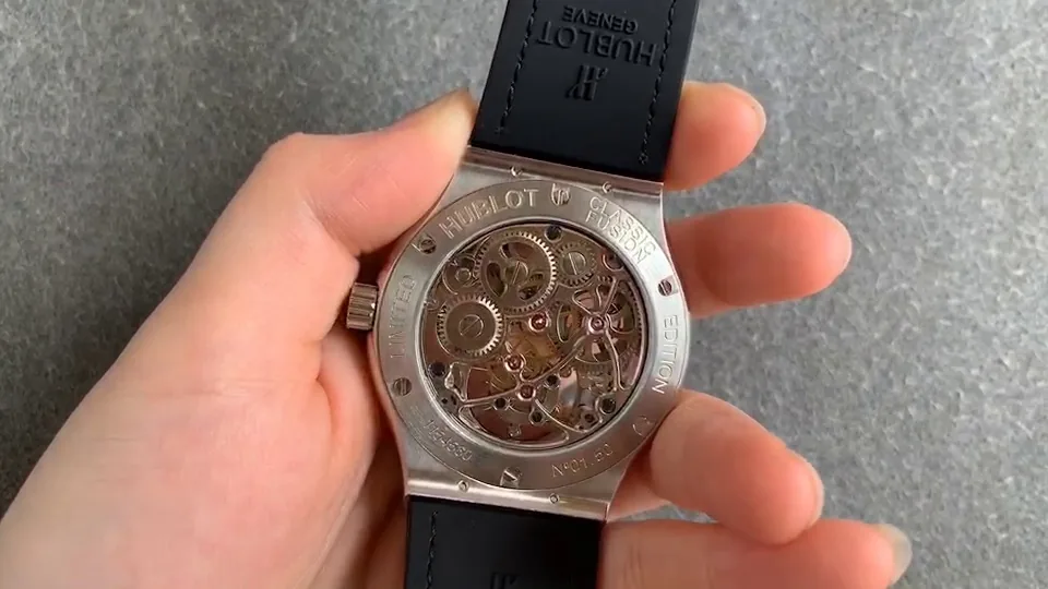 Hublot Classic Fusion Replica Tourbillon 42mm Fully Skeleton Stainless Steel Watch