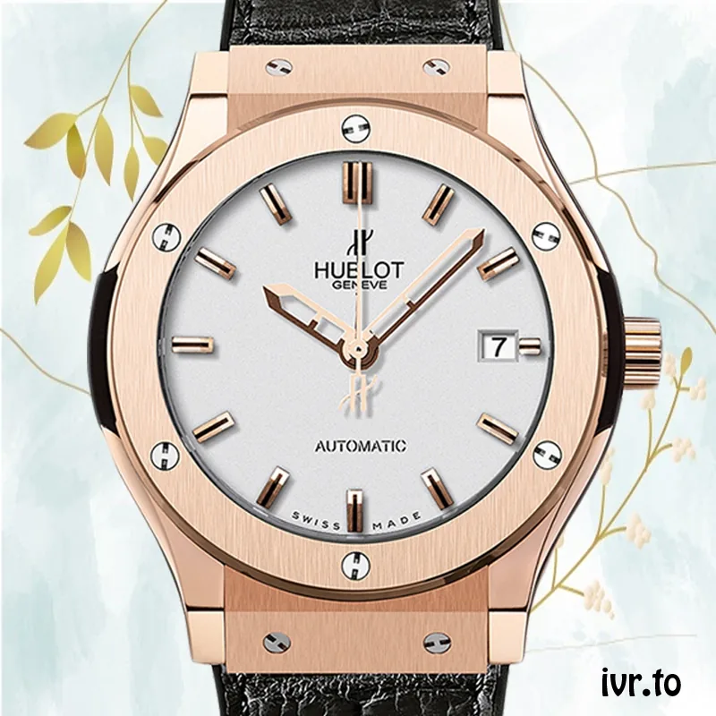 Hublot Classic Fusion 511.OX.2610.LR Men's 43mm White Dial Rose Gold-tone