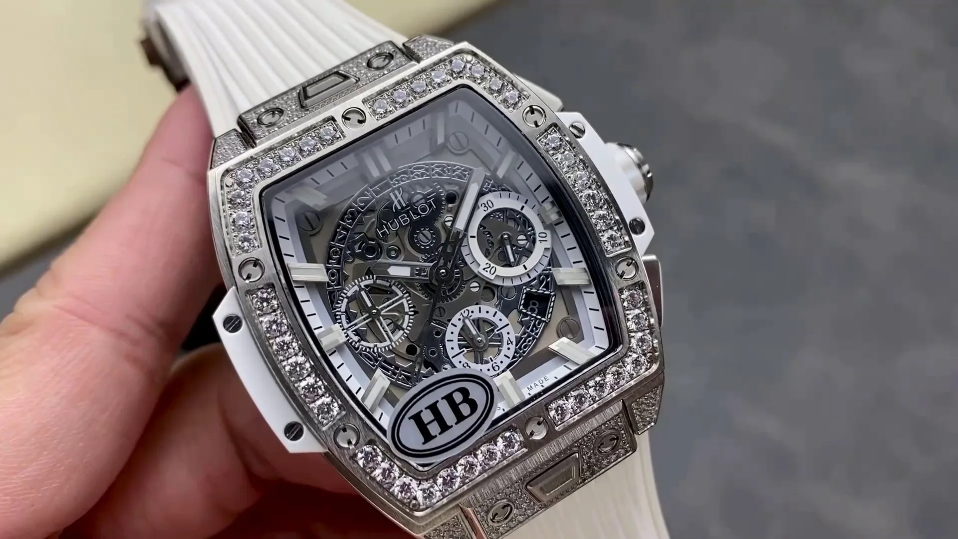 Hublot Spirit Of Big Bang Replica 642.NE.2010.RW.1604 42mm Skeleton Dial Watch