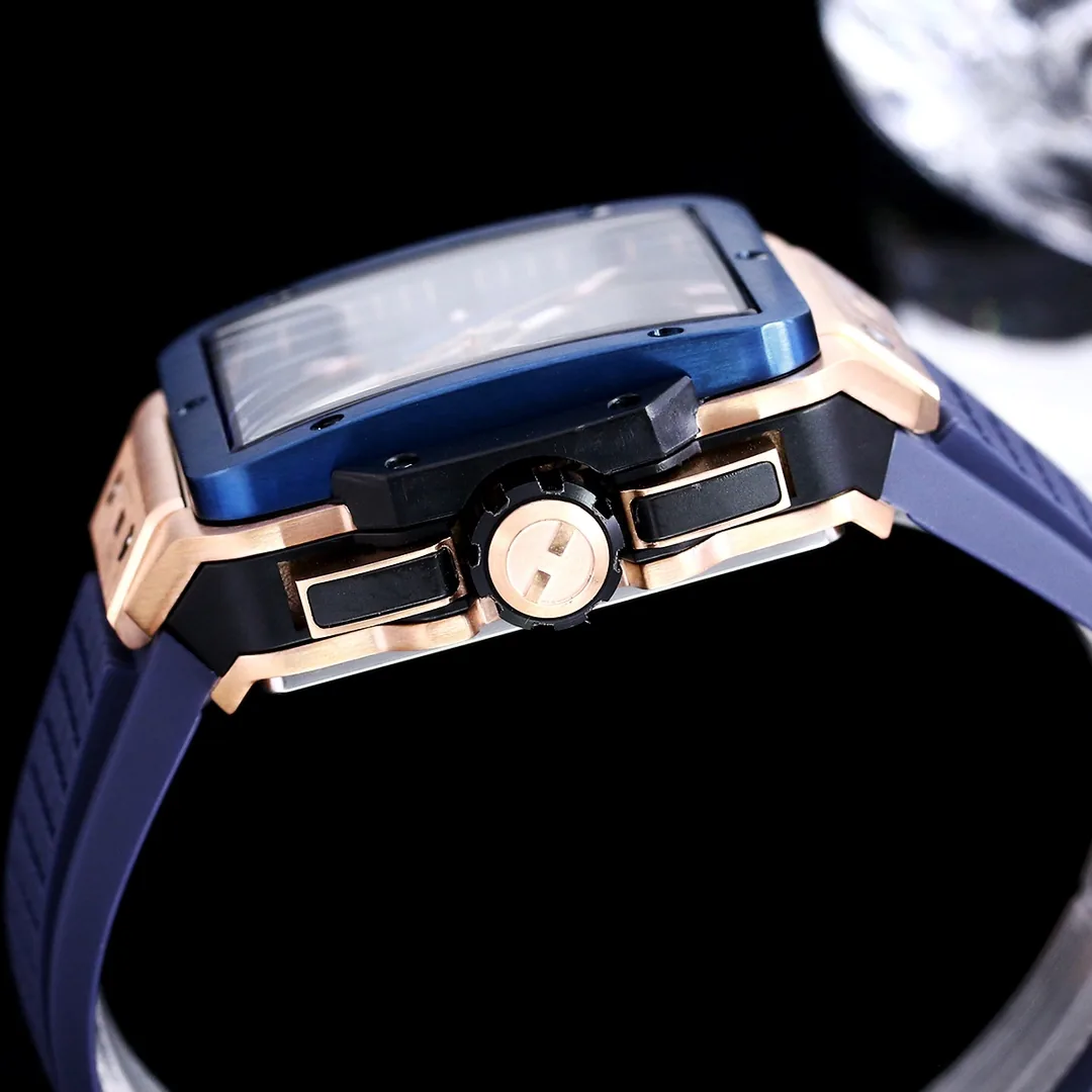 HUBLOT SQUARE BIG BANG Replica KIT 42mm Blue Bezel Watch