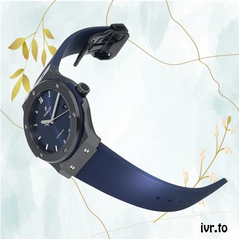 Hublot Classic Fusion 542.CM.7170.RX/511.CM.7170.RX Men's 43mm/42mm/45mm Blue Dial Rubber Band