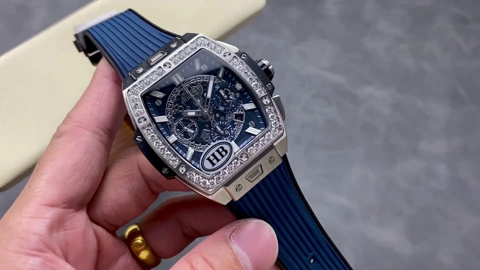 Hublot Spirit Of Big Bang Replica 642.NX.7170.RX 42mm Blue Grey Dial Watch