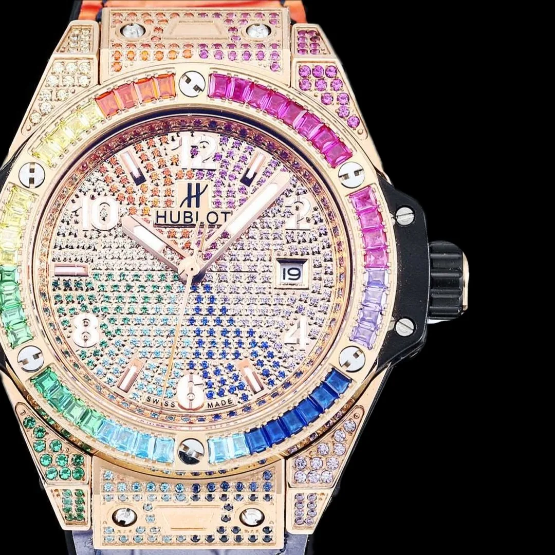 HUBLOT Big Bang Replica One Click Rainbow King Gold 39 Luxury and Style Combined