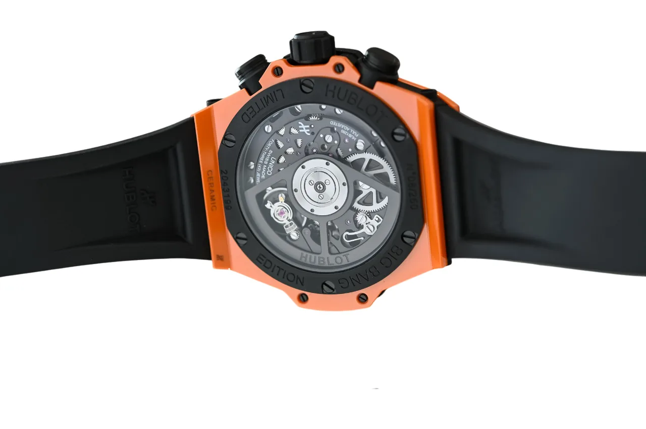 Hublot Big Bang Replica Unico 42mm Polished Orange Ceramic Watch